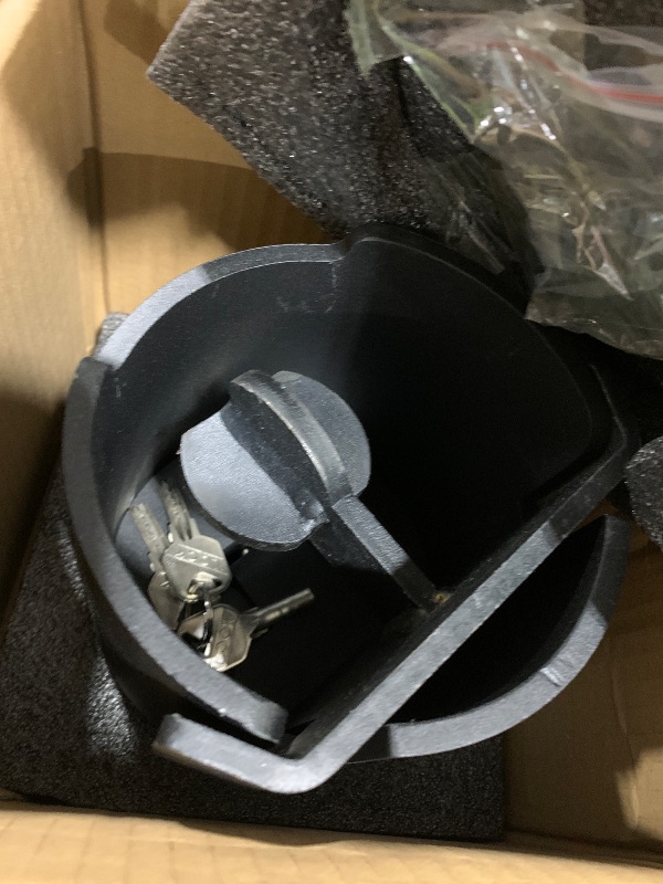 Photo 1 of NUOVEPE Trailer Lock Fits 2 Inch Couplers, Secures Safety Chains Anti-Theft Ball Hitch Lock, Pry-Resistant & Heavy-Duty Trailer Hitch Locks for RV | Boat | ATV | Utility Trailer (Black)