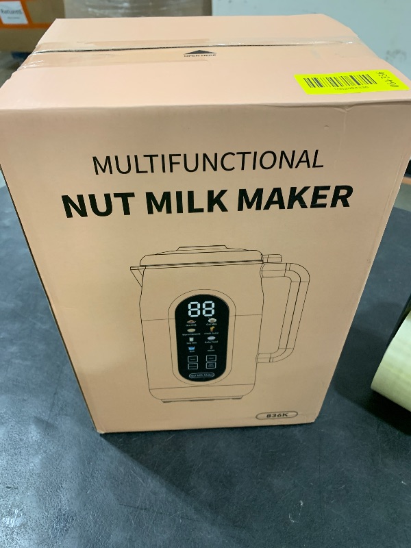 Photo 1 of 10-in-1 Nut Milk Maker Machine, 42oz Automatic Nut Milk Maker with LED Touch Screen, Self-Cleaning, 12H Delay Start, Keep Warm, Automatic for Soy/Oat/Almond Milk, Juice,Coconut,Plant Base & Boil Water