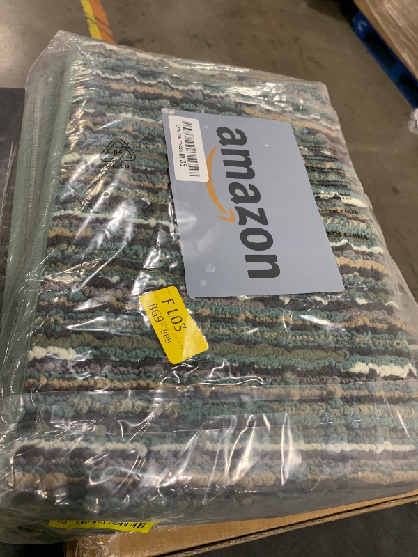 Photo 1 of Kitchen Rugs Sets of 2-Non Slip Kitchen Mats for Floor-Thick Stain Resistant Vintage Kitchen Floor Mat Runner Carpet for Hallways Entryway Laundry Room Washable?Green 24"x70"+20"x47"?