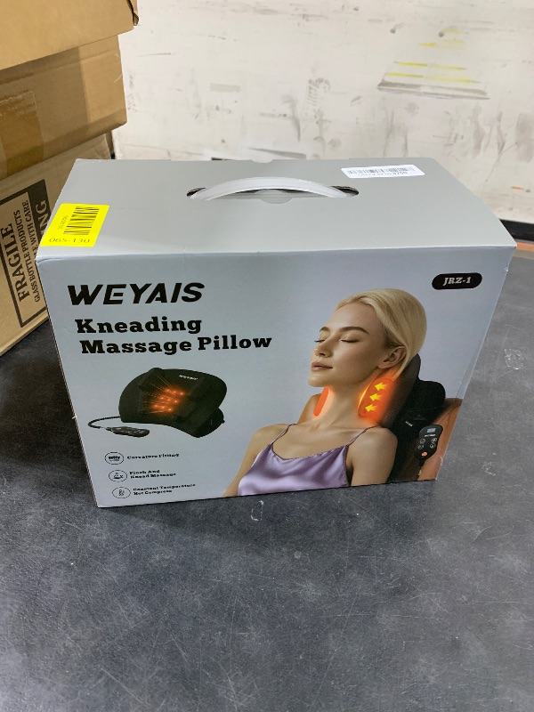 Photo 1 of weyais Neck Massager Pillow, Neck and Shoulder Relaxer with Heat, 3 Modes and Strengths, Neck Massager for Pain Relief Deep Tissue, Remote Control, Gift for Women Men Parents Christmas,Black