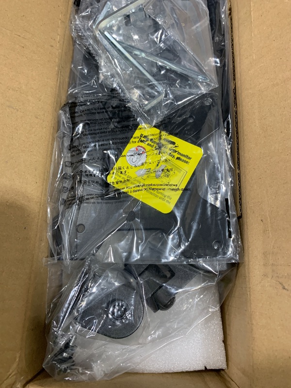 Photo 1 of WALI Computer Monitor Wall Mount for 17 to 32 Inch Screens, Single Monitors Mount Holds up to 22lbs, Fully Adjustable Gas Spring Wall Mount Monitor Arm, 75x75/100x100mm VESA Mount (GSWM001), Black