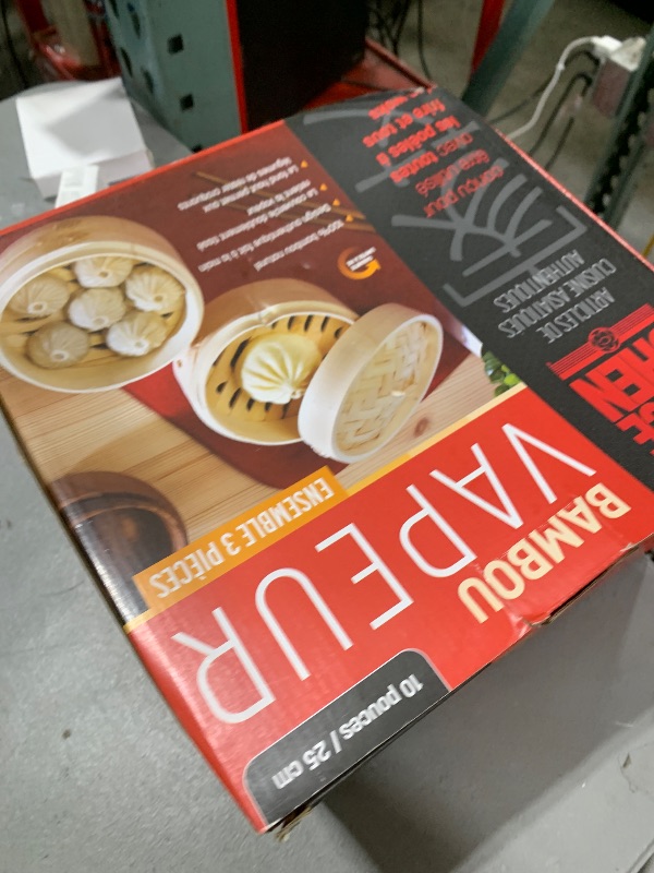 Photo 1 of Joyce Chen 2-Tier Bamboo Steamer Baskets, 10-Inch