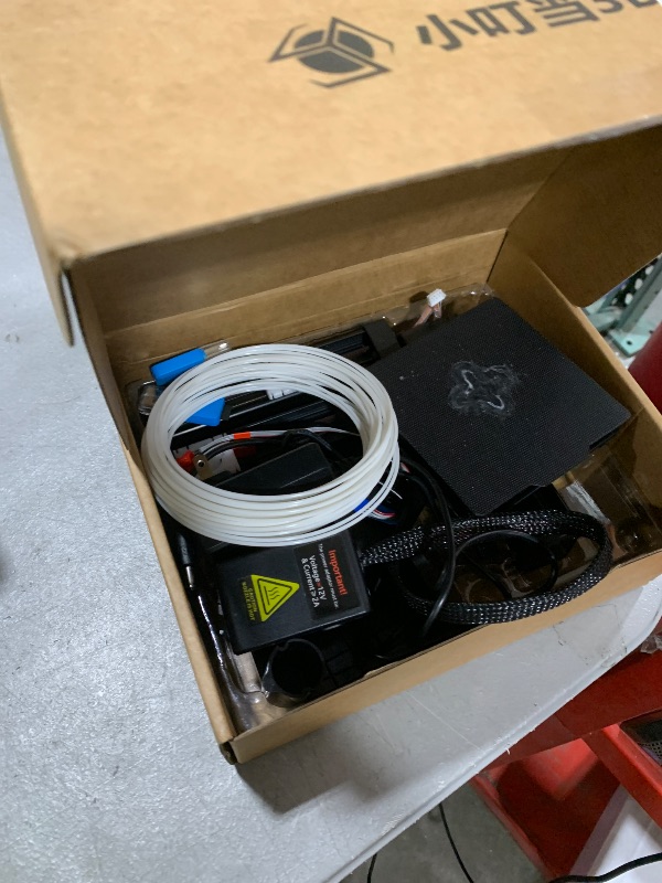 Photo 1 of Portable 3D Printer - Compact FDM 3D Printer with Removable Build Plate, PLA & TPU Filament Compatibility, 0.4mm Nozzle, 100x100x100mm Build Volume, Easy-to-Use Design for Beginners