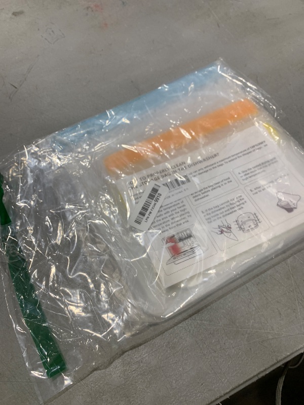 Photo 1 of 10 Pack Dishwasher Safe Reusable Bags, Leakproof Reusable Freezer Bags, BPA Free Food Storage Bags for Lunch Marinate Food Travel - 3 Gallon 3 Snack 4 Sandwich Bags