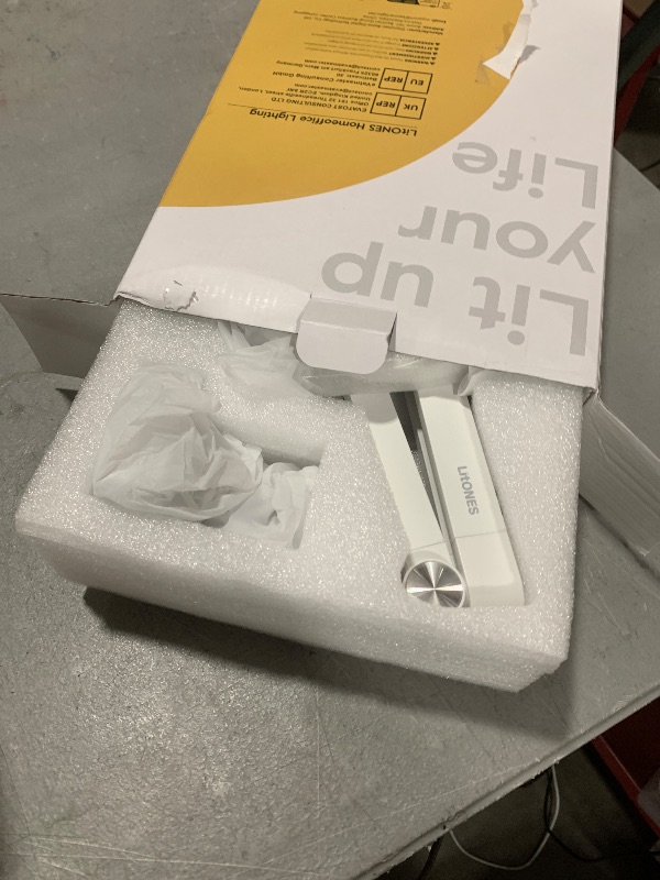 Photo 1 of LED Desk Lamp for Home Office – Professional Double-Sided Lighting, Eye-Caring Computer Lamp with Knob Remote, Stepless Dimming & Color, Memory, for Zoom, Studying, Streaming & Video Conference, White