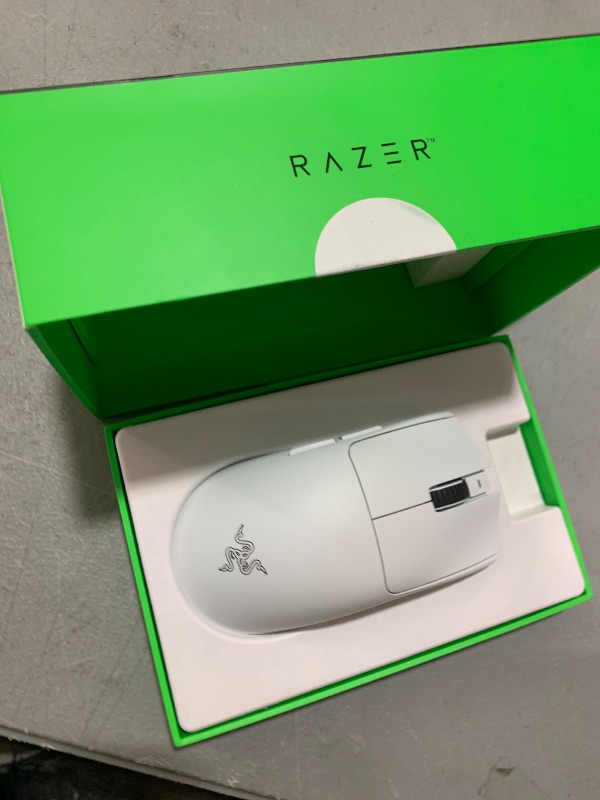 Photo 1 of Razer Viper V3 Pro Wireless Esports Gaming Mouse: Symmetrical - 55g Lightweight - 8K Polling - 35K DPI Optical Sensor - Gen3 Optical Switches - 8 Programmable Buttons - 95 Hr Battery - White