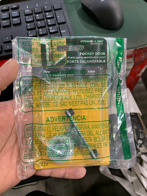 Photo 1 of Prime-Line N 6620 1-1/4 In. Nylon Pocket Door Roller Assembly with Steel Ball Bearings (Single Pack)