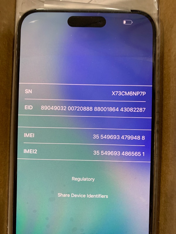 Photo 1 of Apple iPhone 15 Pro Max, 256GB, White Titanium - Unlocked (Renewed)