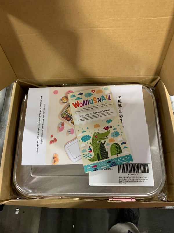 Photo 1 of Stainless Steel Bento Lunch Box Older Kids ? Adult with Insulated Food Jar,Leakproof 3-Compartment,BPA-Free, Eco-Friendly,Dishwasher Safe,Compatible, Large-Capacity Box, School,Office,Travel ?Pink?