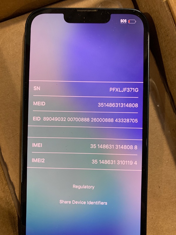 Photo 1 of Apple iPhone 13, 128GB, Midnight - Unlocked (Renewed)