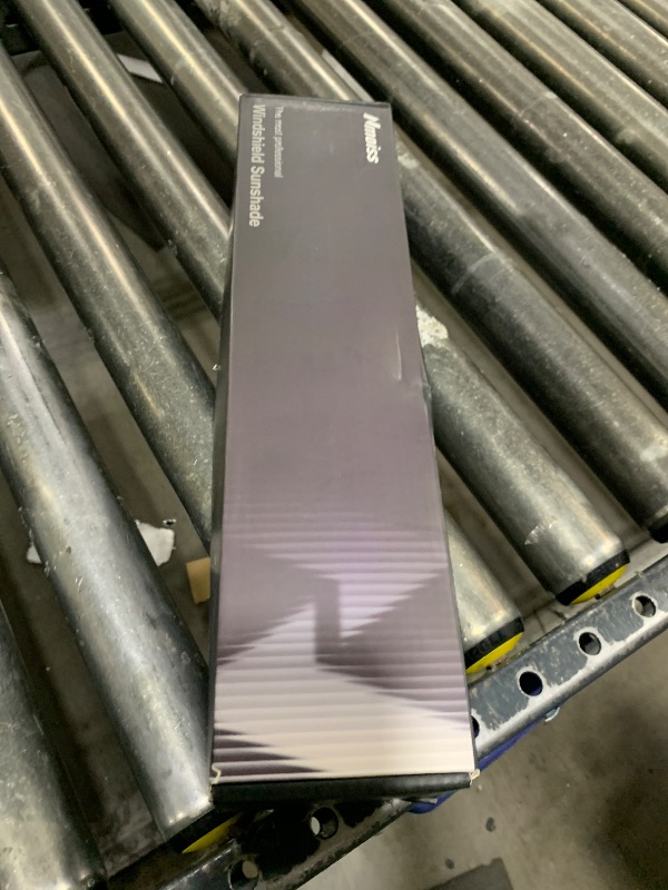 Photo 1 of [Upgraded] Nmoiss Windshield Sun Shade Umbrella - [Vinyl Coating Heat Shield] Protect Car from Sun Rays & Heat Damage Keep Cool and Protect Interior, Spring Structure Edge Medium 56" L x 31" W