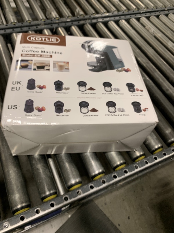 Photo 1 of KOTLIE EM-308B Espresso Machine, Single Serve Coffee Maker Compatible with Multiple Capsule Types, Ground Coffee, and ESE Pods, 3 Temperatures, 7 Water Volume Levels, 34 Oz?Green?