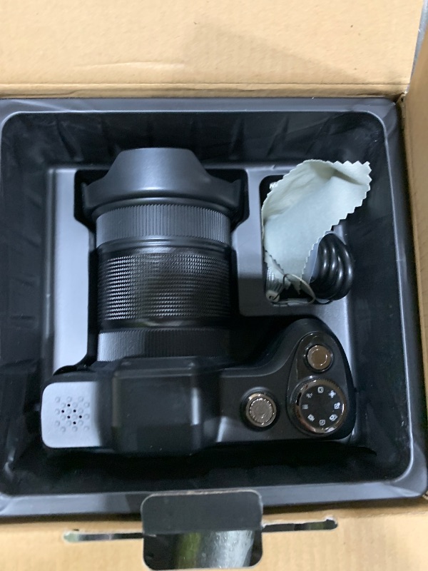 Photo 1 of 4K Digital Camera for Photography, Autofocus 56MP Vlogging Camera for YouTube/Content Creators/Travel, 16X Zoom Video Camera with 3" 180°Flip Screen & Lens Hood, Gift Ideas for Teens & Beginners