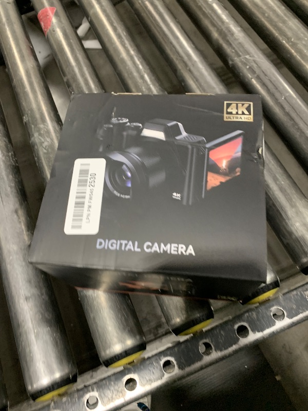 Photo 1 of 4K Digital Camera for Photography, Autofocus 56MP Vlogging Camera for YouTube/Content Creators/Travel, 16X Zoom Video Camera with 3" 180°Flip Screen & Lens Hood, Gift Ideas for Teens & Beginners