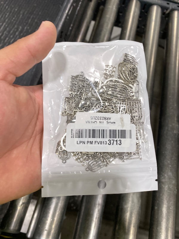 Photo 1 of 100 Gram Mixed Styles Bird Charms Tibetan Alloy Hummingbird Pigeon Swallow Pendants Vintage Animal Charms for DIY Necklace Bracelet Jewelry Making