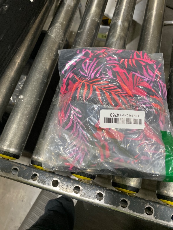 Photo 1 of Aqua Eve Womens Tankini with Shorts - Two Piece Tummy Control Swimsuit Cross Back Bathing Suit with Pockets 2025 Athletic Swimwear Pink Leaves X-Large