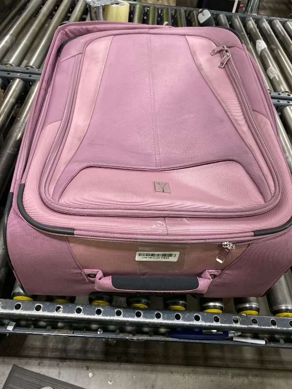 Photo 1 of Travelpro Maxlite 5 Softside Expandable Luggage with 4 Spinner Wheels, Lightweight Suitcase, Men and Women, Orchid Pink Purple, Checked-Medium 25-Inch