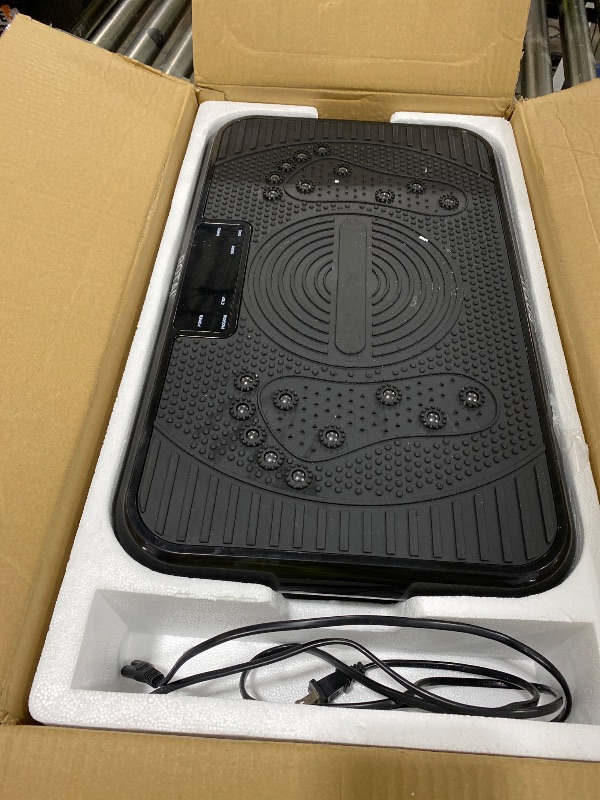 Photo 1 of Plate Vibration Exercise Machine for Lymphatic Drainage Massager & Weight Loss, 400 lbs Capacity Whole Body Vibrating Plate Workout for Women and Men