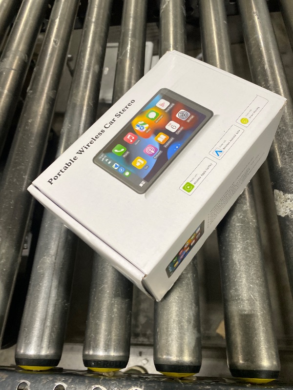 Photo 1 of Portable Wireless with Apple CarPlay and Android Auto Screen for Car, 7" HD Touch Screen Car Stereo with Mirror Link, Bluetooth 5.2, Backup Camera, AUX,FM Transmitter for All Vehicle