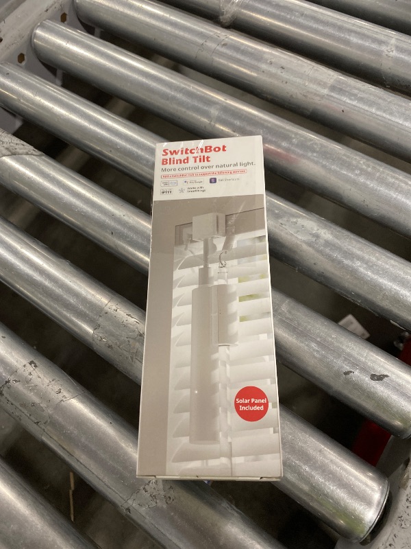 Photo 1 of SwitchBot Blind Tilt Motorized Blinds - Smart Electric Blinds with Bluetooth Remote Control, Solar Powered, Light Sensing Control, Add Hub Mini to Make it Compatible with Alexa & Google Home