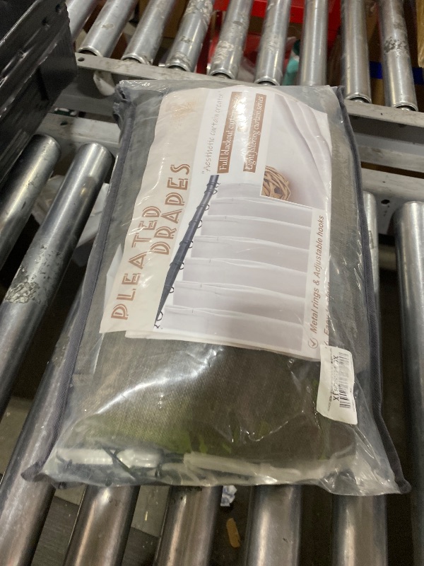 Photo 1 of 100% Blackout 96 Inch Linen Double Layer Curtains 2 Panels Set for Sliding Glass Doors, Memory Trained Pinch Pleated Chocolate Tart Insulated Sound Dampening Modern Windows Drapes 40x96 Inches Length