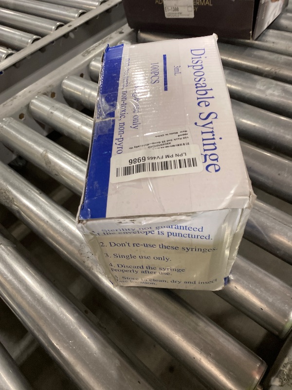Photo 1 of 100 Pack 3ml 25 Gauge 1 inch Syringe Luer Lock Disposable Syringes for Scientific Labs,Individually Wrapped
