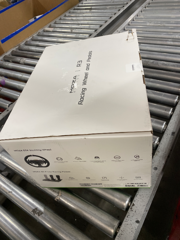 Photo 1 of MOZA R3 Racing Wheel and Pedals Bundle for Xbox & PC,3.9Nm DD Servo Motor With Aviation-Grade Aluminum Construction,Durable ISF PU Grips 11-inch Racing Wheel,SR-P Lite Dual Pedals