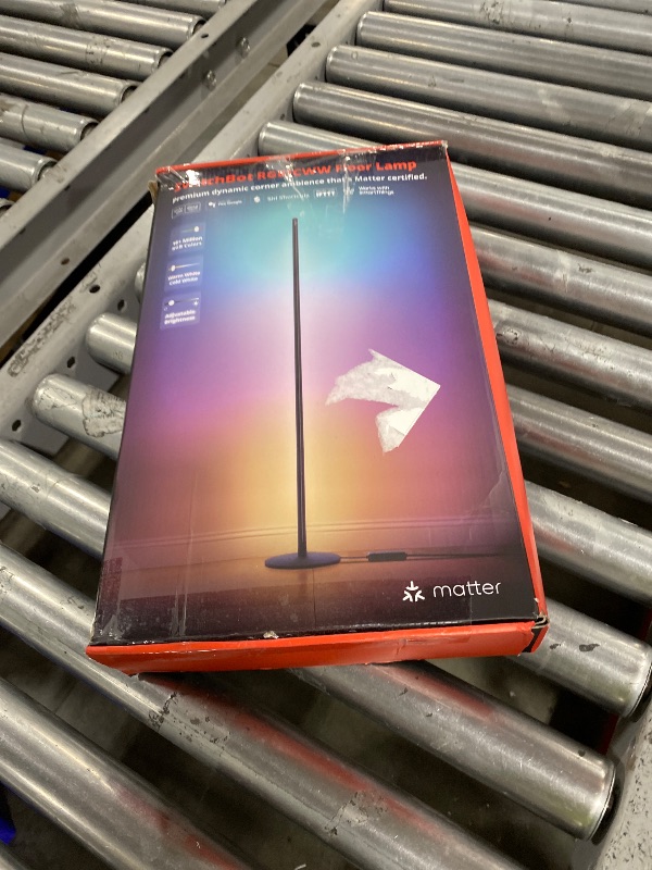 Photo 1 of SwitchBot Smart RGBICWW Voice/APP Controlled Floor Lamp with Matter, Warm & Cool White, Alexa-Compatible Lamp, Works with Apple Home, Google Home – 1200lm Music Sync, Lamp for Living Room for Bedroom