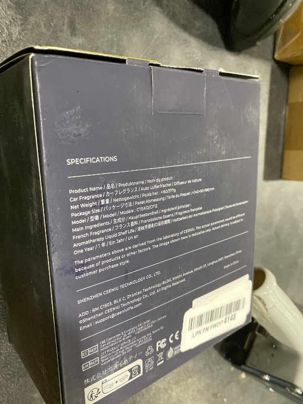 Photo 1 of Ceeniu Smart Car Air Fresheners, New smell experience by Ultrasonic mist, Auto On/Off, Powerful Built-in Battery, Long lasting natural fragrance, Adjustable car freshener, Bamboo scent