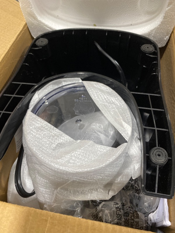 Photo 1 of Hamilton Beach 3-in-1 Electric Vegetable Spiralizer for Veggie Noodles, Zoodle Maker & Slicer With 3 Cutting Cones for Spaghetti, Linguine, and Ribbons, 6-Cups, Black (70930)