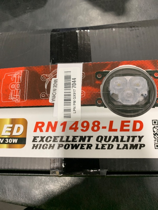 Photo 1 of NJSBYL White LED Fog DRL Daytime Running Lights for 2023 2024+ F-ord F250 F350 F450 F550 Super Duty, 2021 2022+ F-ord Bronco Three-Eyed Style Front Bumper Driving Spot Foggy Lighting