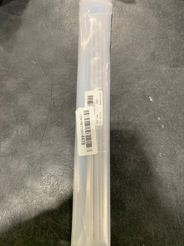 Photo 1 of 1/4 Inch (6.3mm) OD Round Metal Pipe, 304 Stainless Steel Tubing, 12" Length Weldable Industrial Straight Tube, 4 PCS