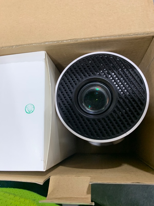 Photo 1 of [Built-in Apps & 2026 Upgraded] Mini Projector Support 4K 1080P Auto Keystone 180° Rotatable with WiFi 6 and Bluetooth 5.4, Projector Portable Compatibile with HDMI/TV Stick/Memory Stick/Laptop-White