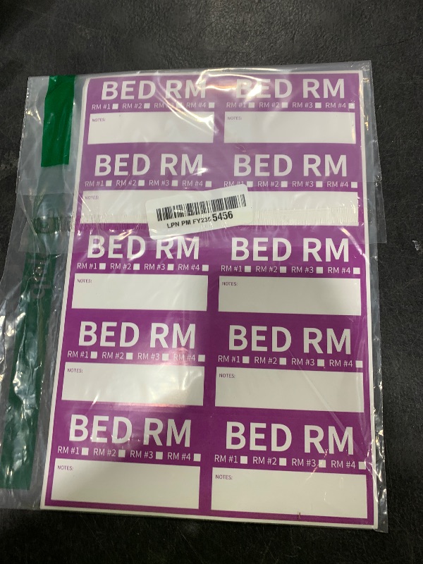 Photo 1 of 100 Home Moving Labels, 3.4 x 2 inches, 8-Color Coded Packing Box Stickers with Fragile and Blank Customizable Labels