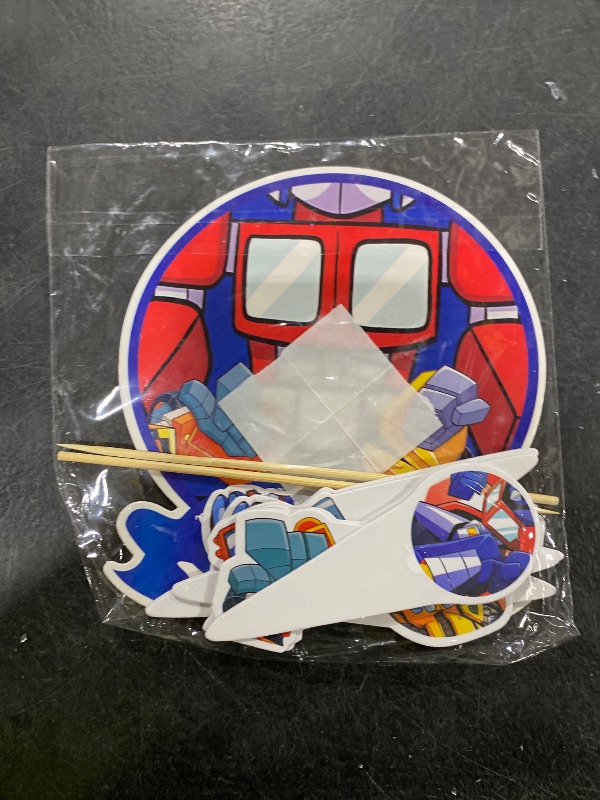 Photo 1 of 25pcs B-X Cartoon Birthday Decorations with 24pcs Cupcake Toppers, 1pcs Cake Topper for Birthday Party Supplies.