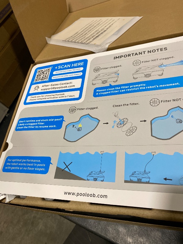 Photo 1 of PF1 Cordless Robotic Pool Vacuum Cleaner for Above & In-Ground Pools – Triple-Layer Filtration, 150 Min Runtime, Floor-Only Cleaning, Covers 1345 Sq.Ft, Includes Floating Buoy
