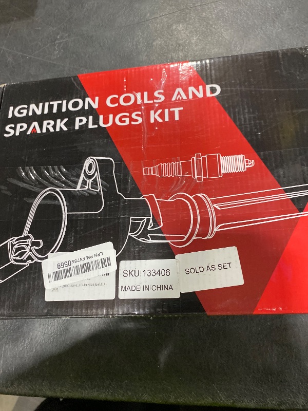 Photo 1 of OCPTY 4 ignition coils with 4 iridium Spark Plugs fits C1807 UF-659 22448-1KC0A for Nissan Juke L4 1.6L