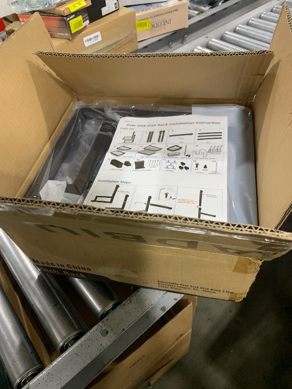 Photo 1 of ADBIU Over The Sink Dish Drying Rack (Expandable Height and Length) Snap-On Design 2 Tier Large Dish Rack 31-39.4L x 12W x 34-38H inches