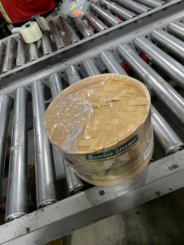 Photo 1 of Prime Home Direct Bamboo Steamer Basket 8-Inch | 2-Tier Steamer for Cooking | 50 Liners | Small Instant Steaming Cookware Asian Food, Bao Buns, Chinese, Dim Sum, Dumpling, Rice, Vegetable Steam Pot