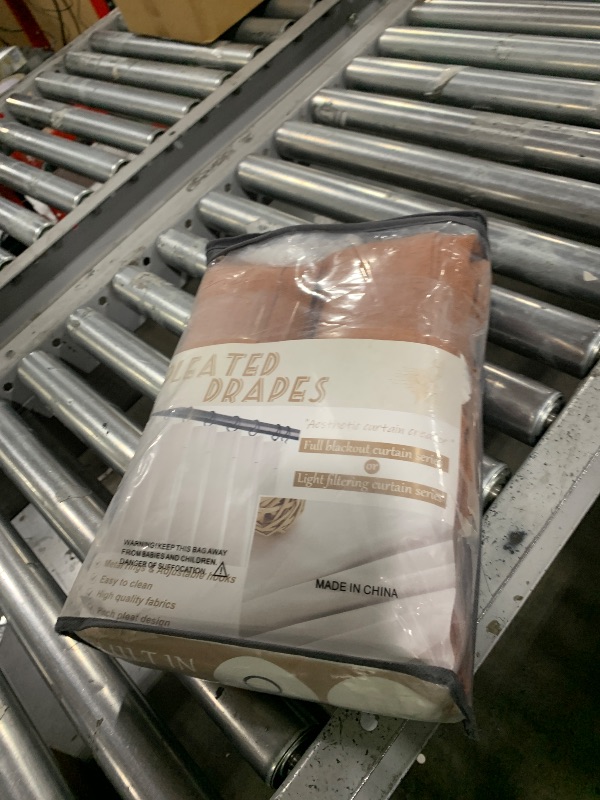 Photo 1 of Terracotta/Burnt Orange Thick Linen Curtains 96 Inch Length 2 Panels Set for Living Room, Retro Country Boho Rust Pleat Memory Shape Curtains&Drapes Light Filtering Sheers Decor Curtains 8ft 2 Panels