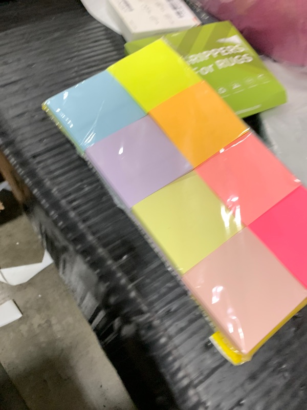 Photo 1 of (24 Pads) Sticky Notes 3x3 in Post, 12 Bright Colors Self-Stick Note Pads it, Strong Adhesive, Easy to Post for Home, Office, Notebook