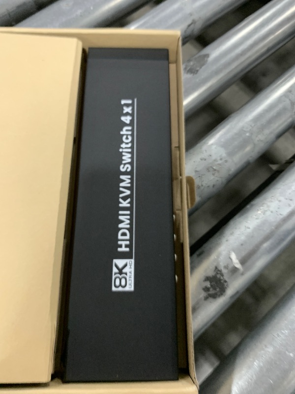 Photo 1 of HDMI KVM Switch 1 Monitors 4 Computers, 8K@60Hz 4K@120Hz USB 3.0 4 Port HDMI KVM Switch for 4 PCs Share 1 Set of Keyboard, Mouse and Monitor