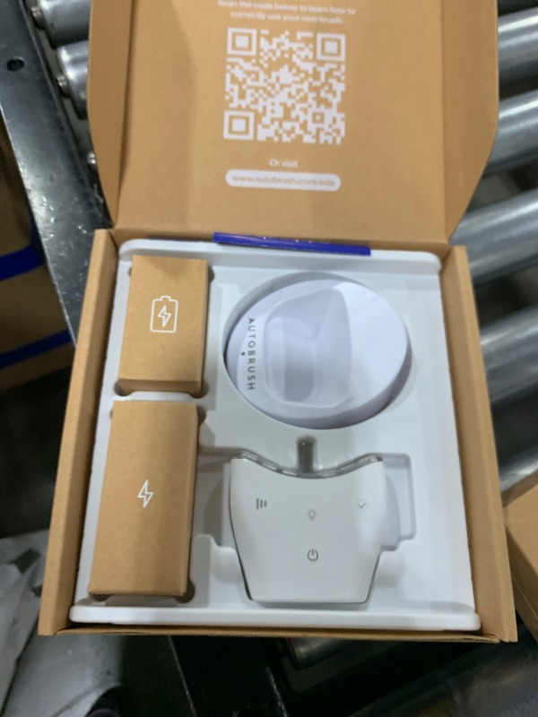 Photo 1 of Autobrush Sonic Pro Electric Toothbrush – Only ADA Accepted U-Shaped Brush, Clinically Proven Up to 5.1X Better Cleaning, 30-Second Full Mouth 360 Clean, Rechargeable, Waterproof, White, Women's Small