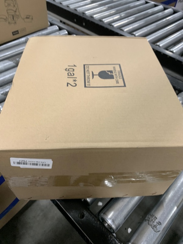 Photo 1 of 2 PCS 1 Gallon Drink dispenser, Glass Beverage Dispenser With Wood Stand, Large Water Drink Dispensers for Parties With Stainless Steel Spigot, Ideal for Lemonade,Juice, Tea, and Party Drinks