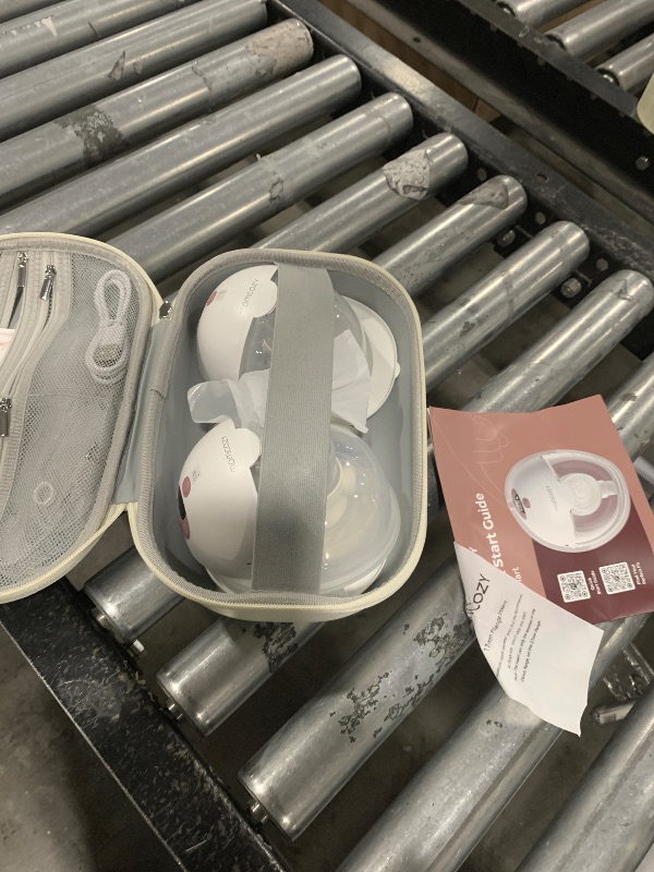 Photo 1 of Momcozy M5 Smart APP Controlled Wearable Breast Pump, Hands-Free Wireless Electric Pump, 3 Modes 9 Suction Levels, BPA-Free, Portable Lightweight, 24mm Flange, 2-Pack Cozy Red