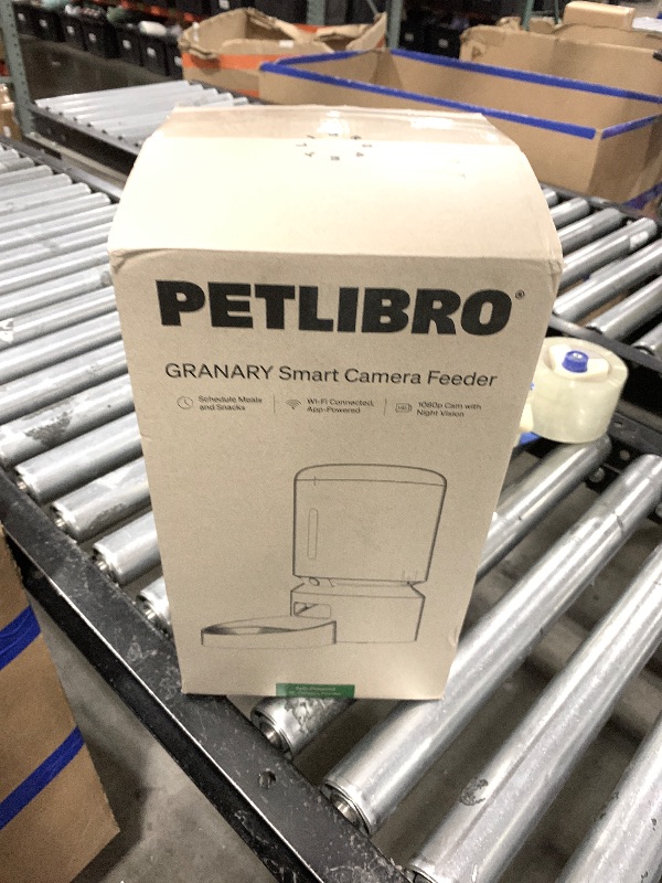 Photo 1 of PETLIBRO Automatic Cat Feeder with Camera, 1080P HD Video with Night Vision, 5G WiFi Pet Feeder with 2-Way Audio, Low Food & Blockage Sensor, Motion & Sound Alerts for Cat & Dog Single Tray
