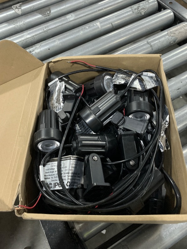 Photo 1 of ZZXX All-in-One Low Voltage Landscape Lighting Kit, 12-Pack LED Landscape Lights with Transformer 100FT Wire and Connectors, 2700K Waterproof Landscape Spot Lights for Garden Yard House Tree