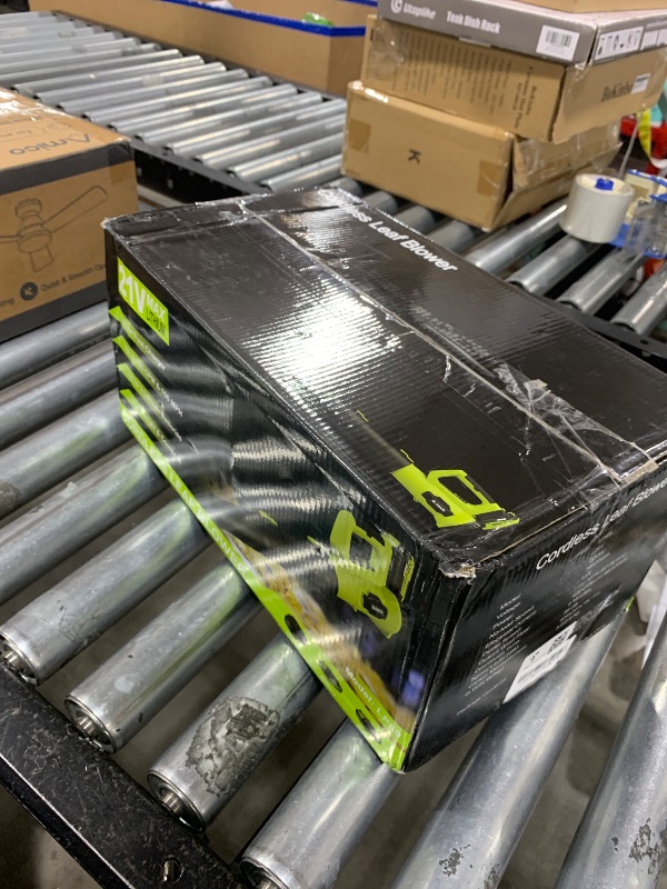 Photo 1 of LEAPUL Leaf Blower Cordless, 21V Electric Leaf Blower with 2×2.0Ah Batteries & 1 Fast Charger, Lightweight Battery Powered Blower for Lawn Care, Patio Cleaning