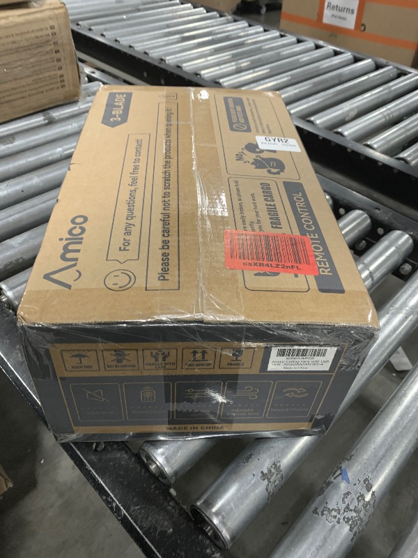 Photo 1 of Amico Ceiling Fans with Lights, 42 inch Low Profile Ceiling Fan with Light and Remote Control, Flush Mount, Reversible, 3CCT, Dimmable, Noiseless, Nickel Ceiling Fan for Bedroom, Indoor/Outdoor Use