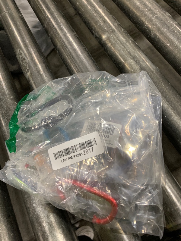 Photo 1 of 10 Pack Aluminum D Ring Key Rings Hiking Clips Locking Carabiner for Hiking Camping Fishing and Outdoor Use?Clips with Screw Gate Multicolored